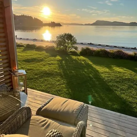 Seaside House With Stunning Sunsets & Sun Day Near Trondheim *